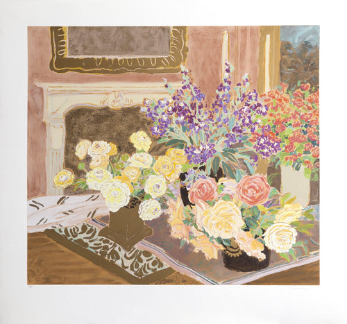Bouquet with Roses Lithograph | Ellen Gunn,{{product.type}}
