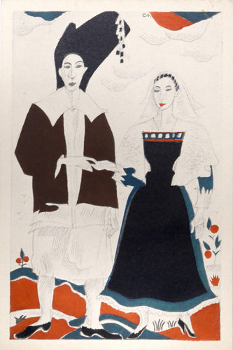 Bourge de Batz from Costumes Bretons par Charlemagne Ephemera | Unknown Artist,{{product.type}}