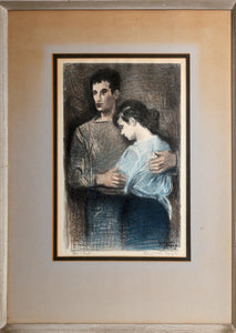 Boy and Girl Lithograph | Raphael Soyer,{{product.type}}