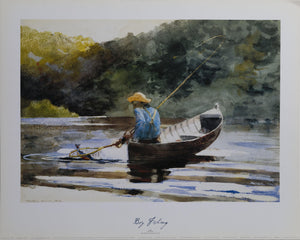 Boy Fishing Poster | Winslow Homer,{{product.type}}