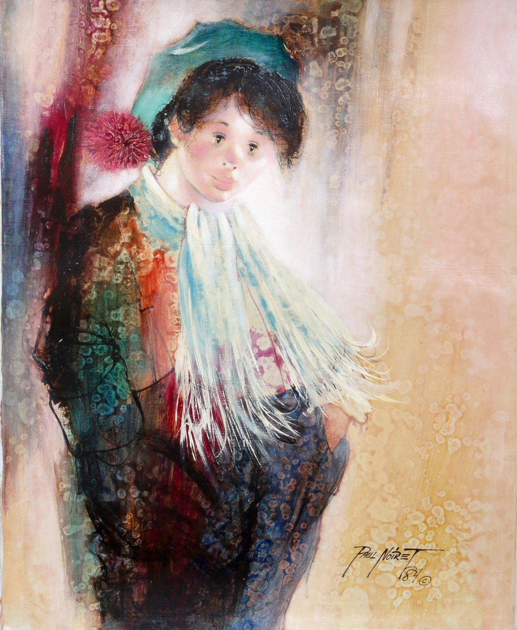 Boy in Scarf Oil | Paul Noiret,{{product.type}}