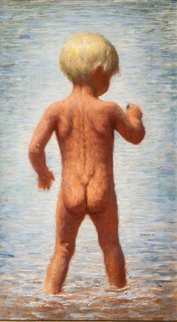 Boy in Water Oil | James Chapin,{{product.type}}