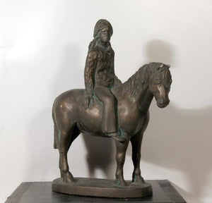 Boy on Horse Metal | Unknown Artist,{{product.type}}