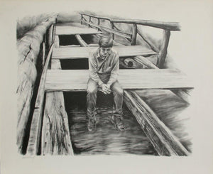 Boy on the Bridge Lithograph | Harry McCormick,{{product.type}}