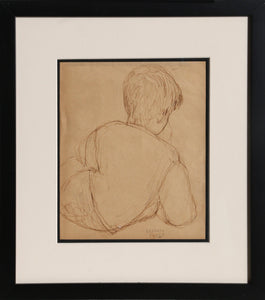 Boy Reclining Ink | Raphael Soyer,{{product.type}}