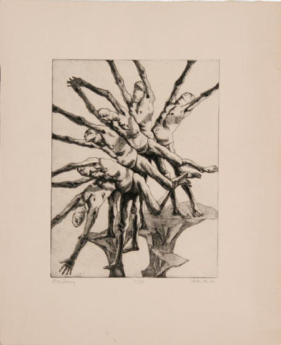 Boys Diving Etching | John Fenton,{{product.type}}