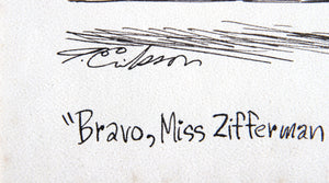 Bravo, Miss Zifferman... for Playboy Magazine Ink | Alden Erikson,{{product.type}}