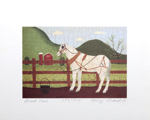 Break Time Lithograph | Nancy Lubeck,{{product.type}}