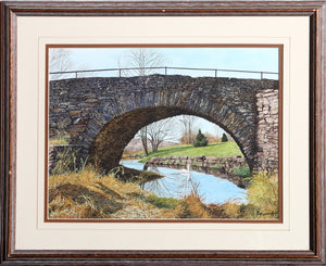 Bridge Arch (Jeffersonville, NY) Watercolor | Michael Davidoff,{{product.type}}