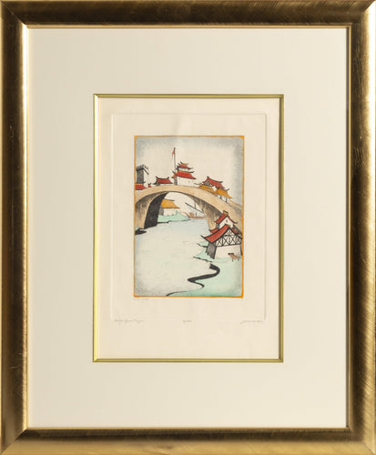 Bridge Opium Traffic Etching | Dan Mitra,{{product.type}}