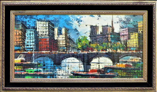 Bridge Scene Oil | Remi Chapelle,{{product.type}}
