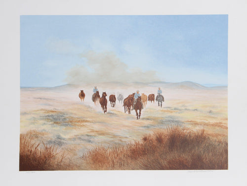 Bringing in the Herd Lithograph | Gwendolyn Branstetter,{{product.type}}