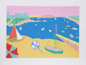 Brittany Beach Lithograph | Marion McClanahan,{{product.type}}