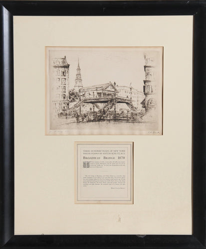 Broadway Bridge Etching | Anton Schutz,{{product.type}}