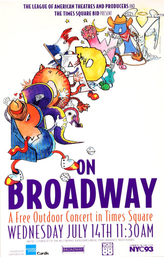 Broadway on Broadway Poster | Martha W. Lewis,{{product.type}}