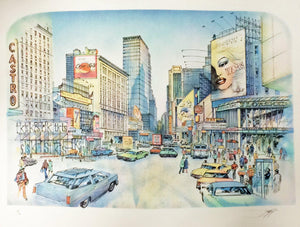 Broadway (Times Square) Lithograph | Rolf Rafflewski,{{product.type}}