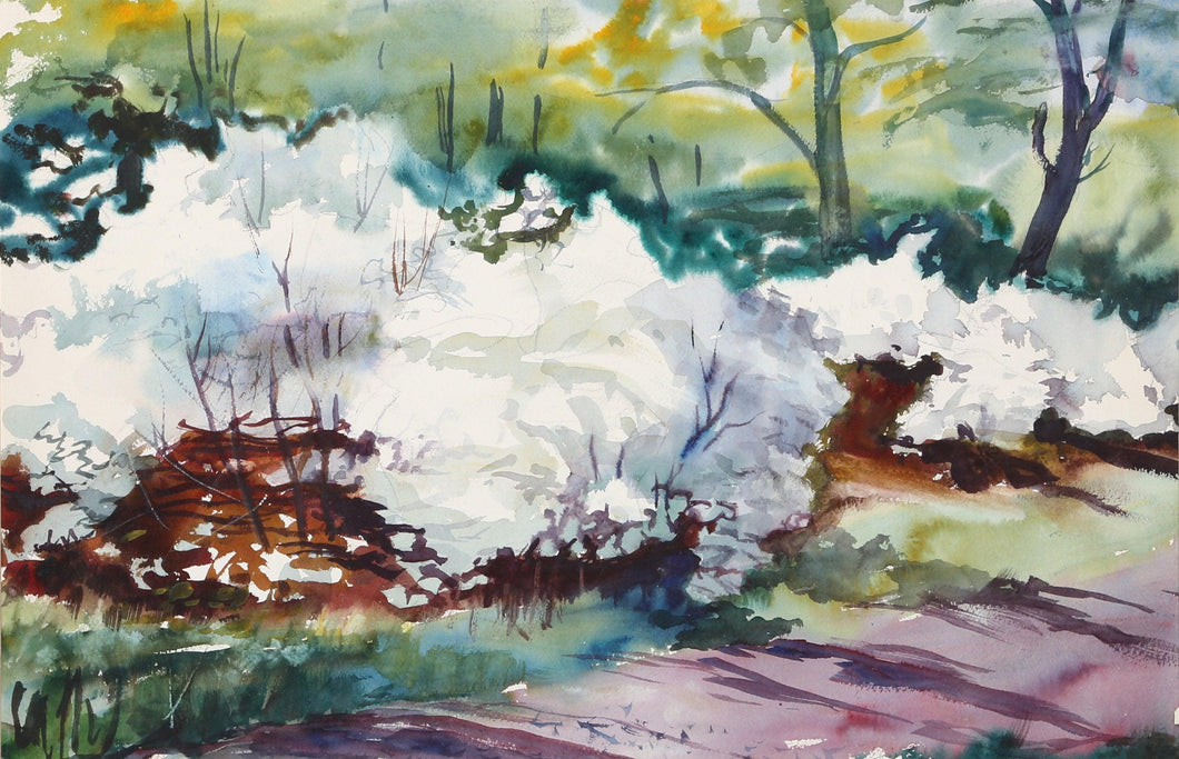 Bronx Park (P4.28) Watercolor | Eve Nethercott,{{product.type}}