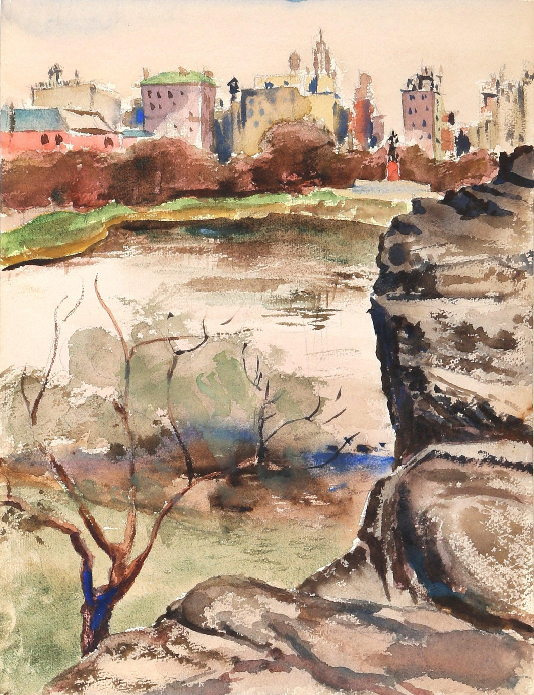 Bronx Park (P5.1) Watercolor | Eve Nethercott,{{product.type}}