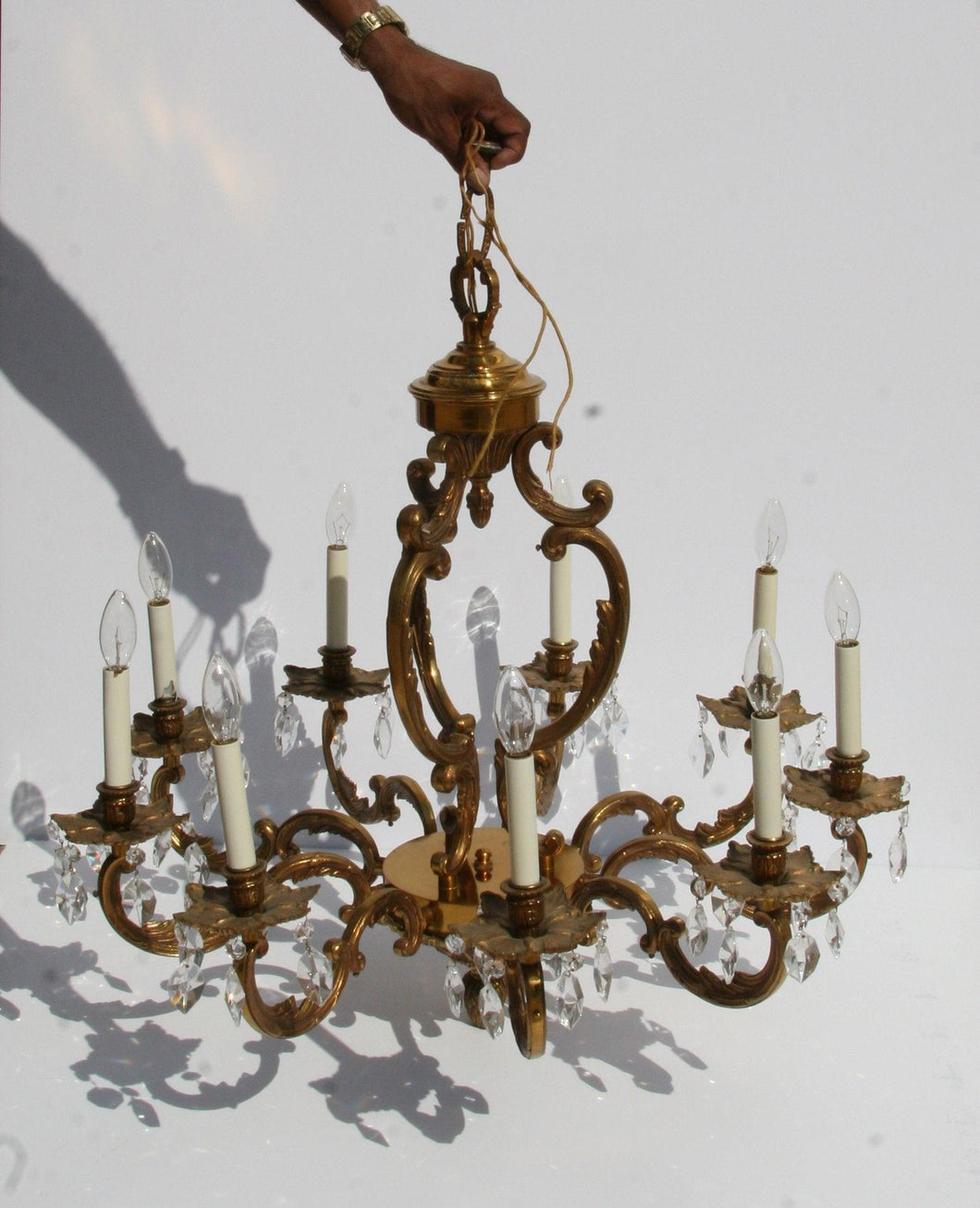 Bronze Chandelier Metal | Antiques,{{product.type}}