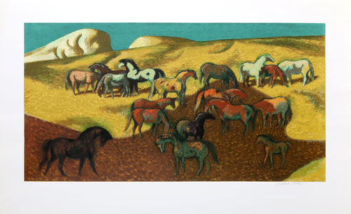 Brood Mare Pasture Lithograph | Millard Owen Sheets,{{product.type}}