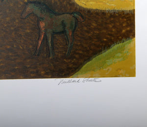 Brood Mare Pasture Lithograph | Millard Owen Sheets,{{product.type}}