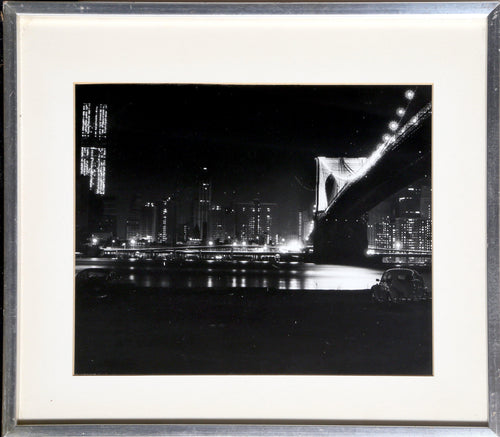 Brooklyn Bridge Black and White | Unknown Artist,{{product.type}}
