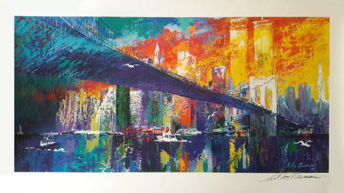Brooklyn Bridge Lithograph | LeRoy Neiman,{{product.type}}
