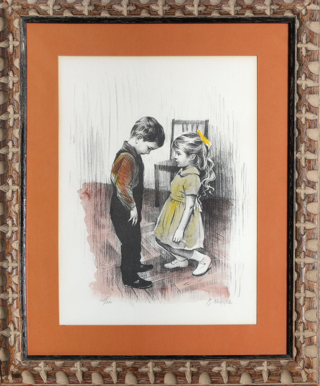 Brother and Sister Lithograph | Ben Menashe,{{product.type}}