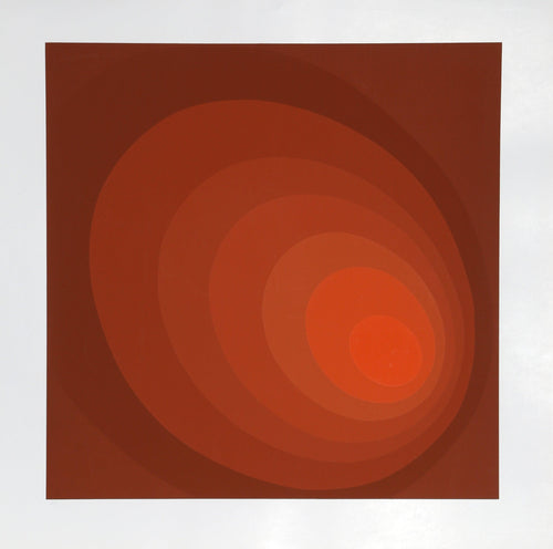 Brown Ombre Screenprint | Leonid Lerman,{{product.type}}