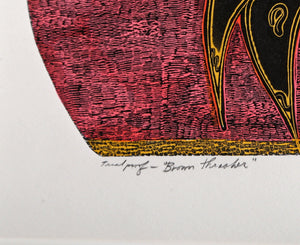 Brown Thrasher etching | Martin Barooshian,{{product.type}}