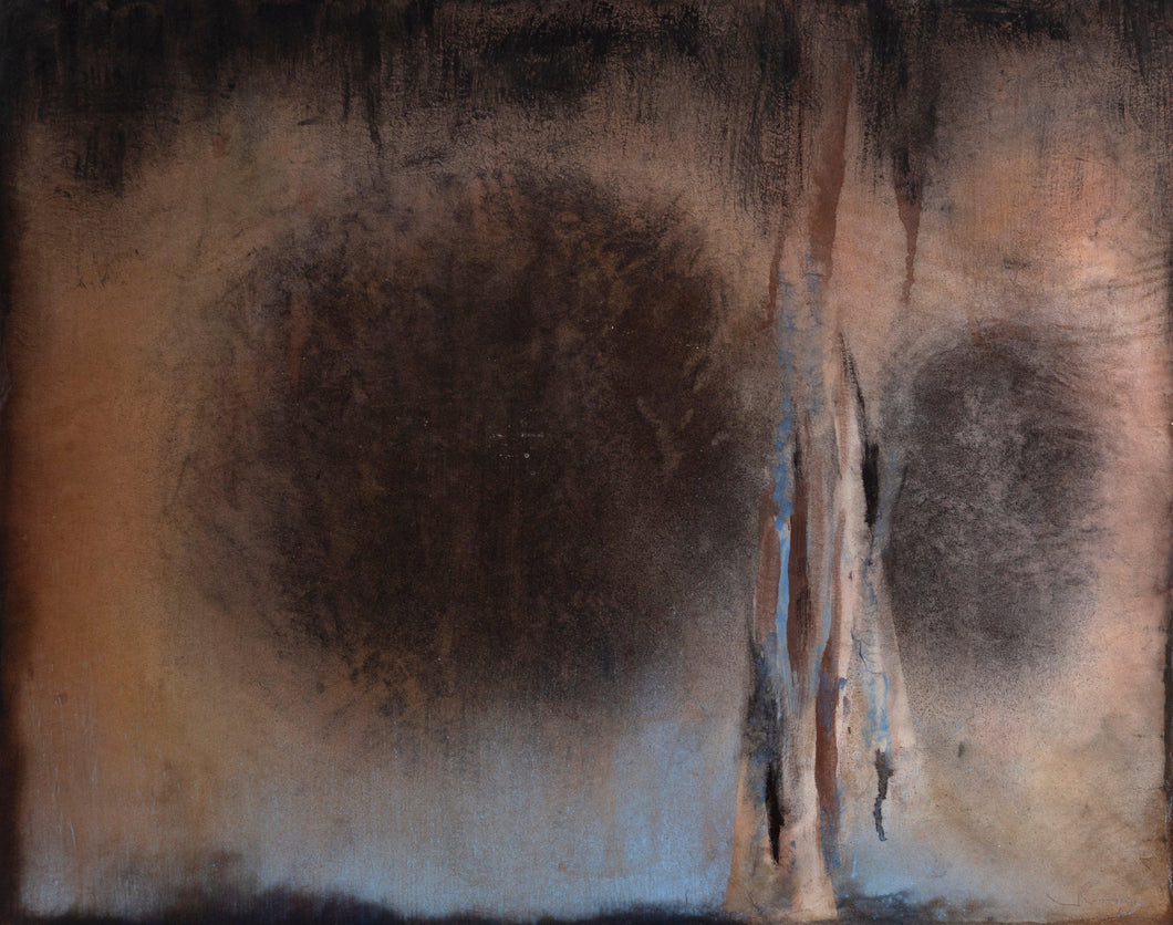 Browns and Blacks #3 Watercolor | Leo Rabkin,{{product.type}}