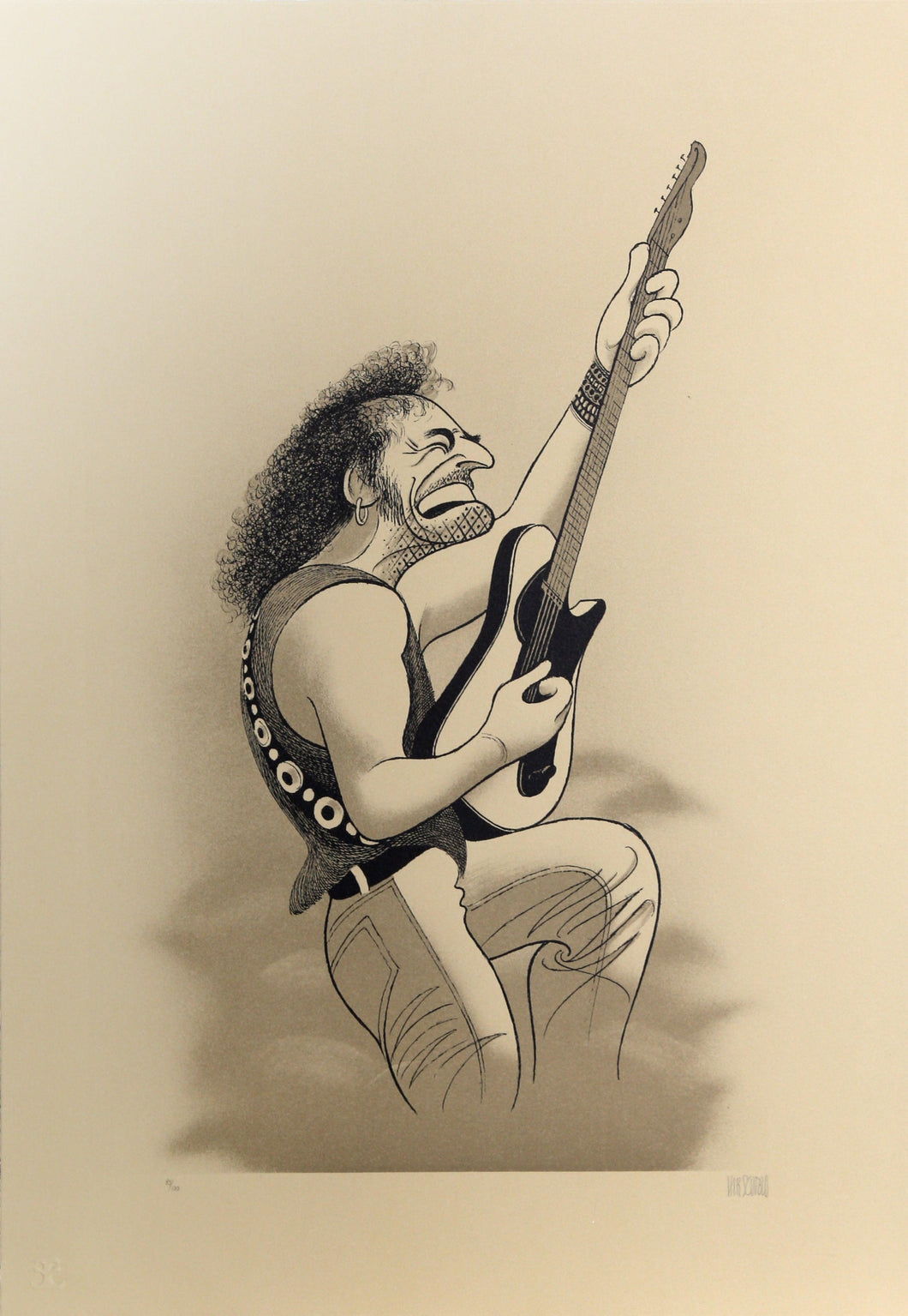 Bruce Springsteen Lithograph | Al Hirschfeld,{{product.type}}