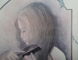 Brushing Hair Lithograph | Margaret Kane,{{product.type}}