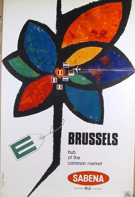 Brussels - Sabena Poster | Travel Poster,{{product.type}}