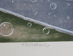 Bubble Fantasy Lithograph | Tito Salomoni,{{product.type}}