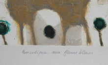 Bucolique aux Fleurs Bleus Etching | Theo Tobiasse,{{product.type}}