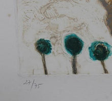Bucolique aux Fleurs Bleus Etching | Theo Tobiasse,{{product.type}}