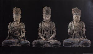 Buddhist Sculptures Poster | Unknown Artist - Poster,{{product.type}}