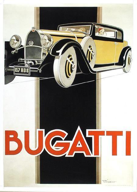 Bugatti Poster | Rene Vincent,{{product.type}}