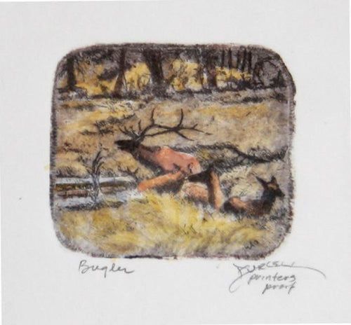 Bugler Etching | Roy Purcell,{{product.type}}