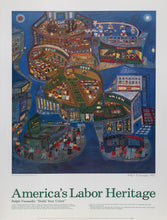 Build Your Union for America's Labor Heritage Poster | Ralph Fasanella,{{product.type}}