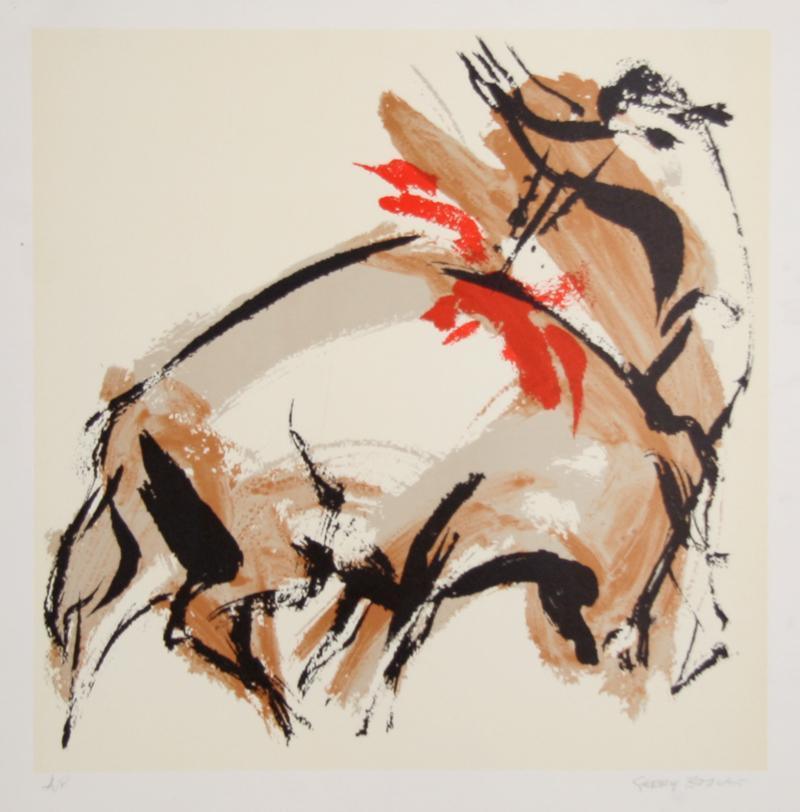 Bull Fight Lithograph | Gerry Bosch,{{product.type}}