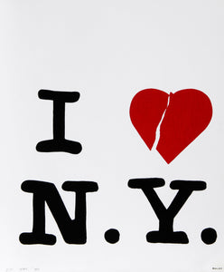 Bullet Space; Your House is Mine, "I Love N.Y." Screenprint | Tom McGlynn,{{product.type}}