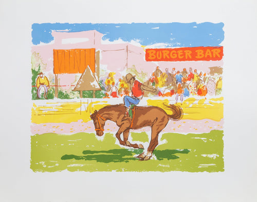 Burger Bar Lithograph | Unknown Artist,{{product.type}}