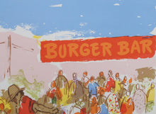 Burger Bar Lithograph | Unknown Artist,{{product.type}}