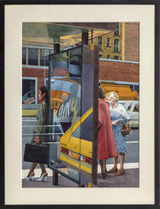 Bus Stop Watercolor | Don David,{{product.type}}