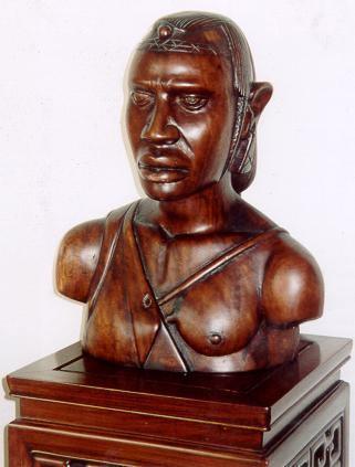 Bust of a Man Wood | African or Oceanic Objects,{{product.type}}