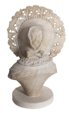 Bust of a Woman in a Ruffled Bonnet Ceramic | Adolfo Cipriani,{{product.type}}