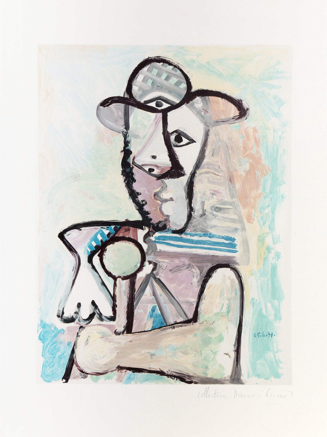 Buste d'Homme Lithograph | Pablo Picasso,{{product.type}}