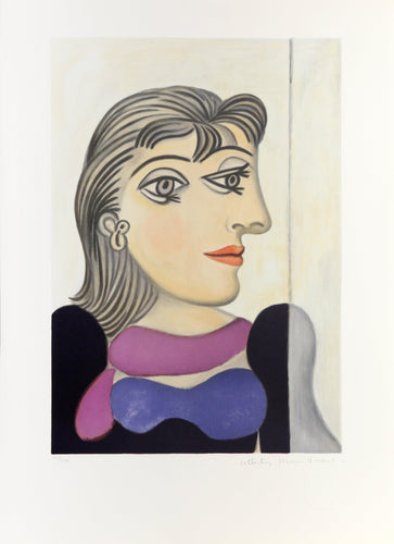 Buste de Femme au Foulard Mauve Lithograph | Pablo Picasso,{{product.type}}